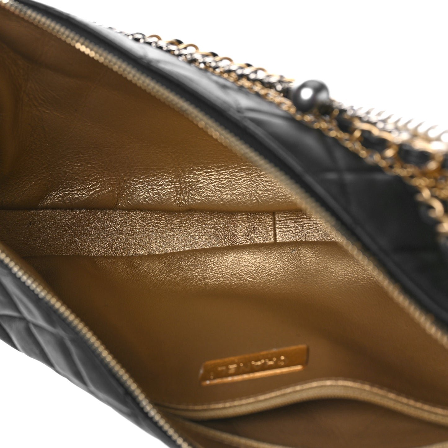 Lambskin Quilted All About Chains Hobo Black