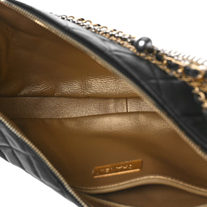 Chanel Lambskin Quilted All About Chains Hobo Black 5 of 12