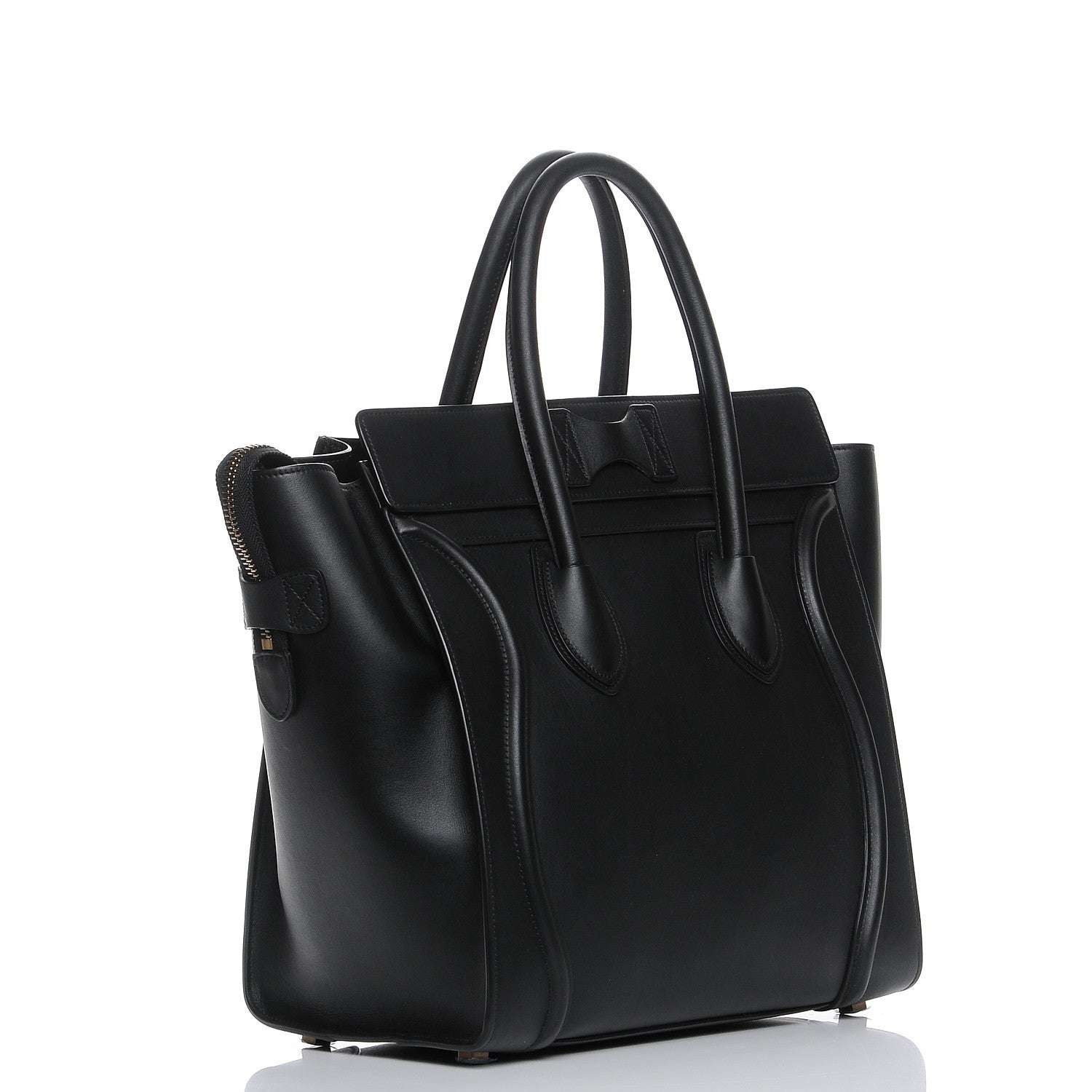 Celine Smooth Calfskin Mini Luggage Black 3 of 8