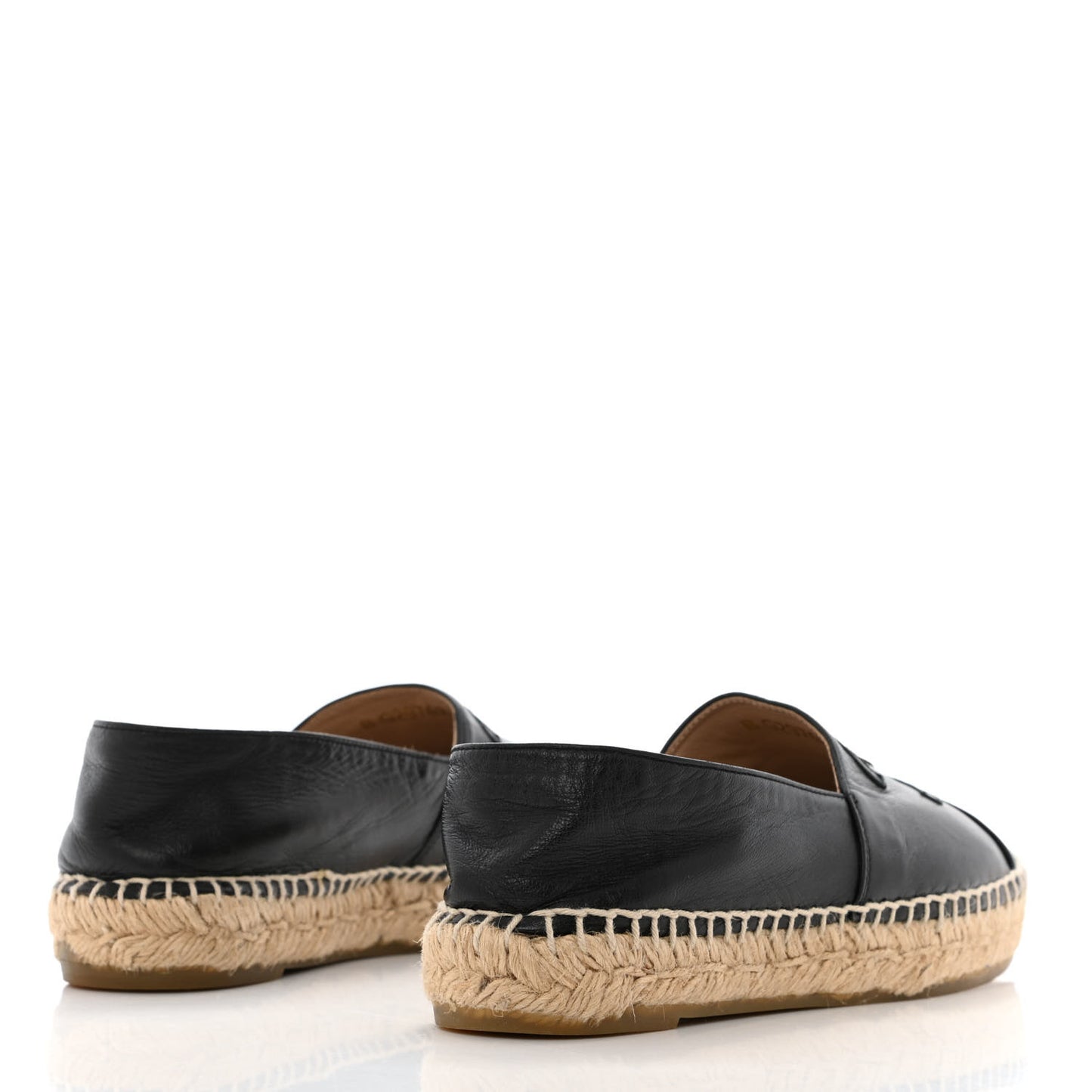 Lambskin CC Espadrilles 35 Black