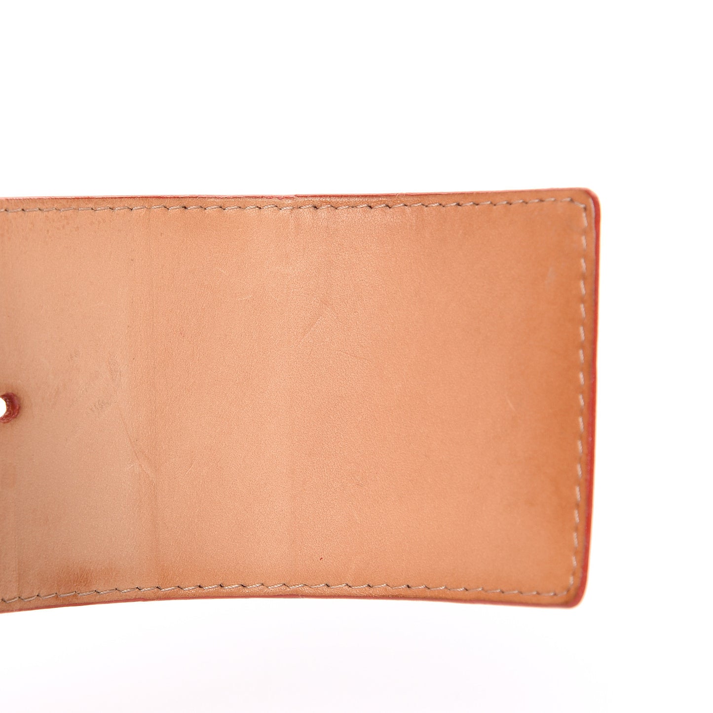 Patent LV Facettes Belt 85 34 Orange Sunset