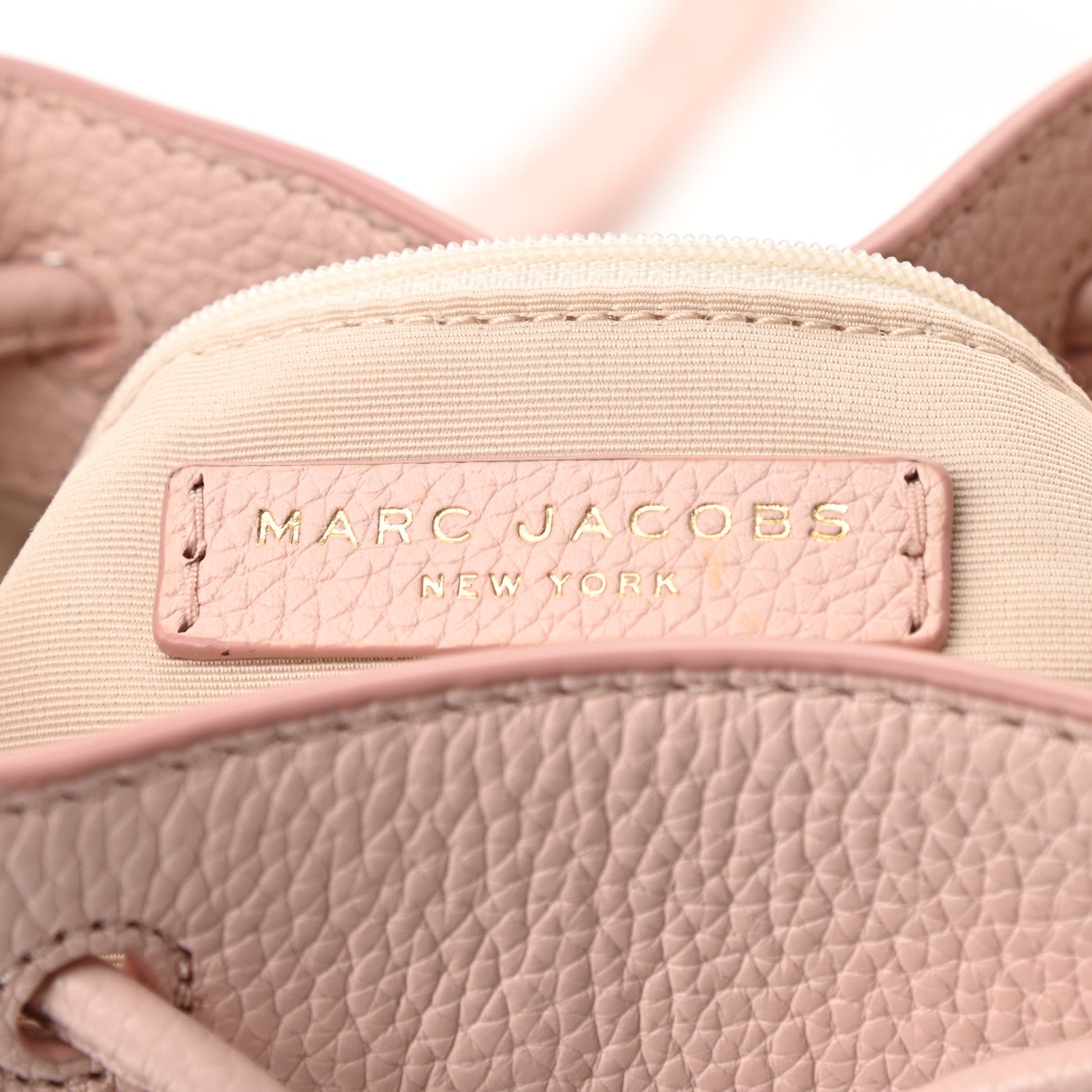 Marc Jacobs Grained Calfskin Mini Bucket Bag Peach Whip 6 of 13