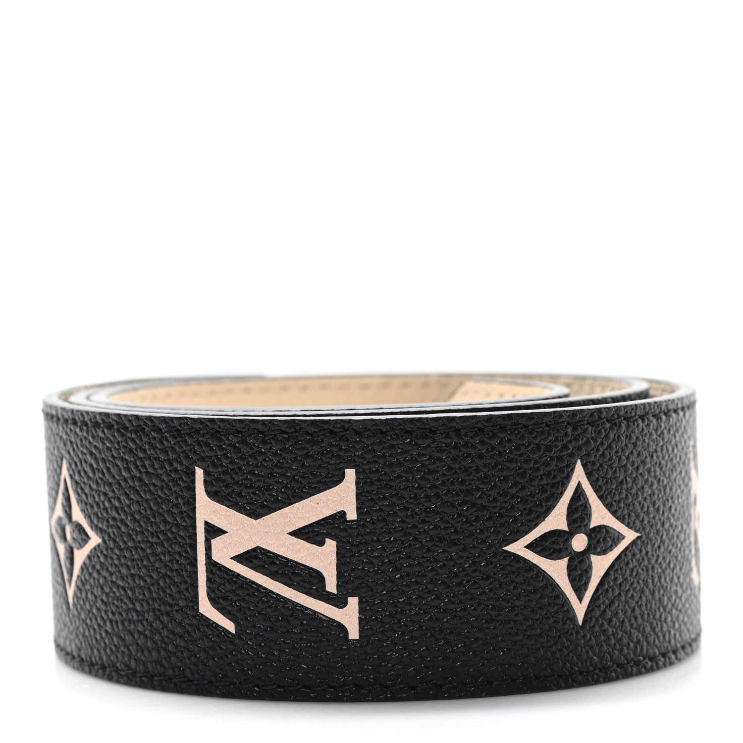 Louis Vuitton Empreinte Monogram Bandouliere Shoulder Strap Black Beige 2 of 4