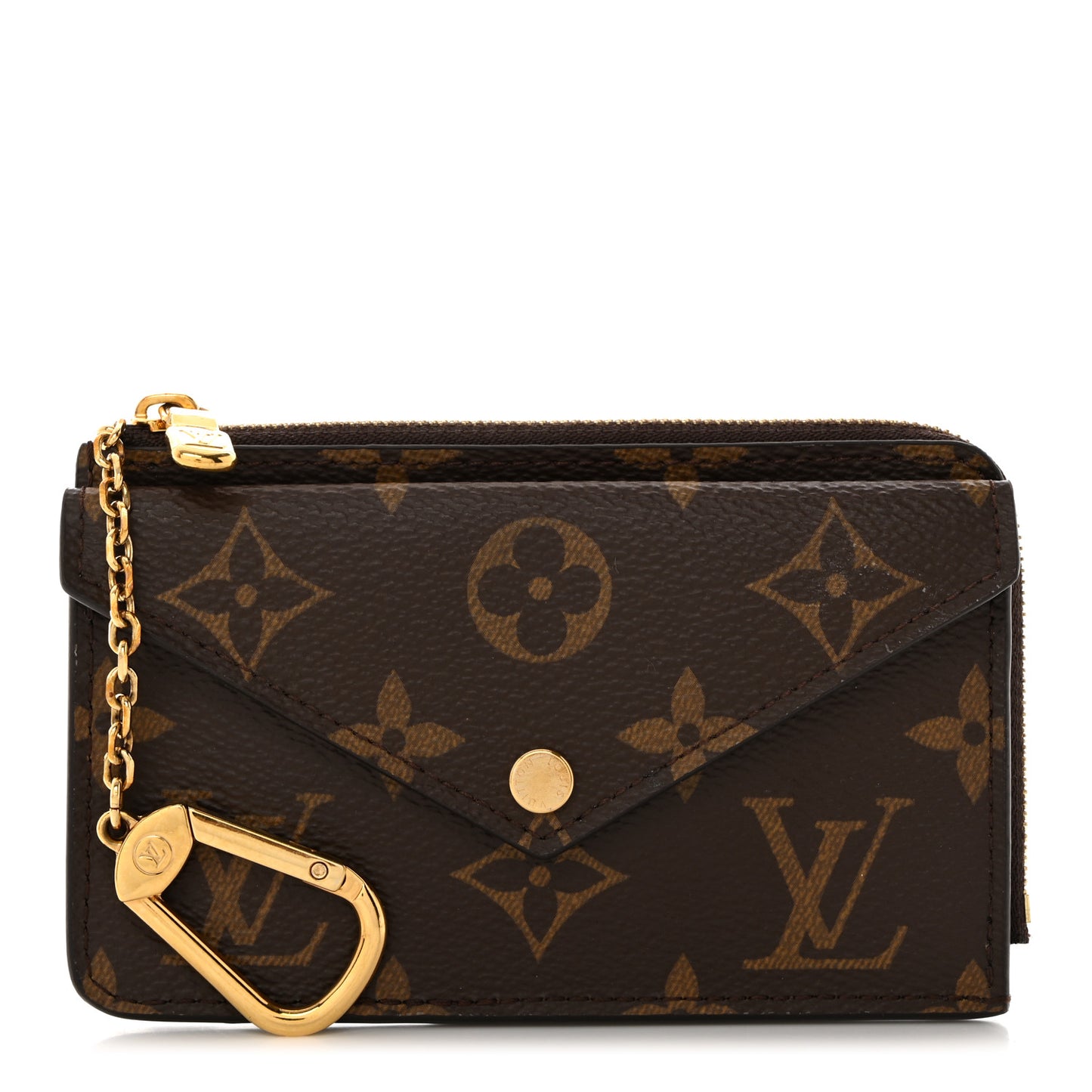 LOUIS VUITTON Monogram Recto Verso Card Holder Black