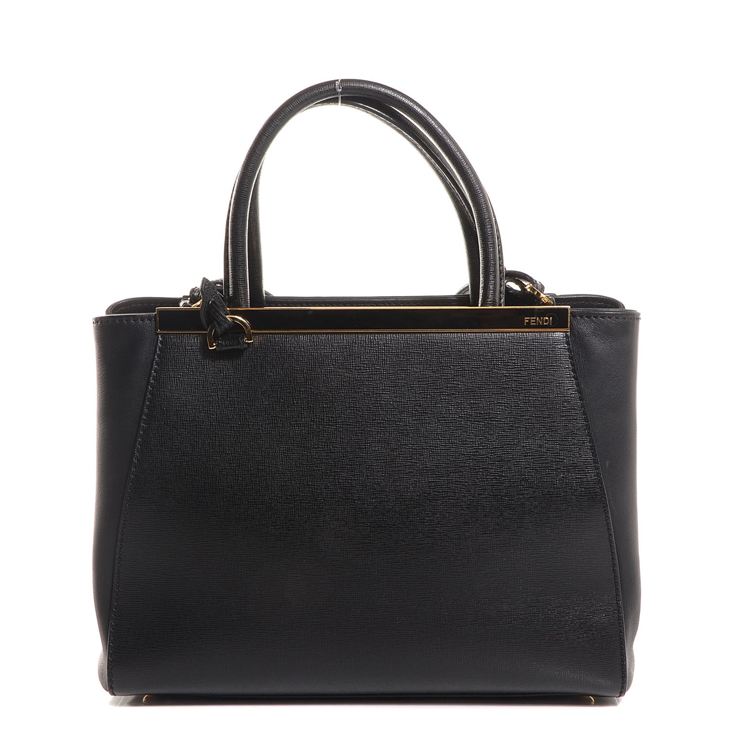 Fendi Vitello Elite Petite 2Jours Tote Black 1 of 10