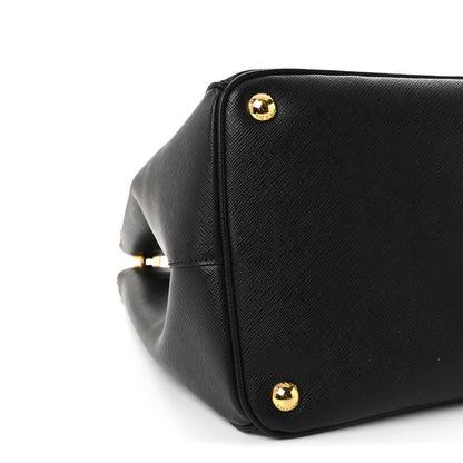 Prada Saffiano Lux Extra Large Galleria Double Zip Tote Black 8 of 10