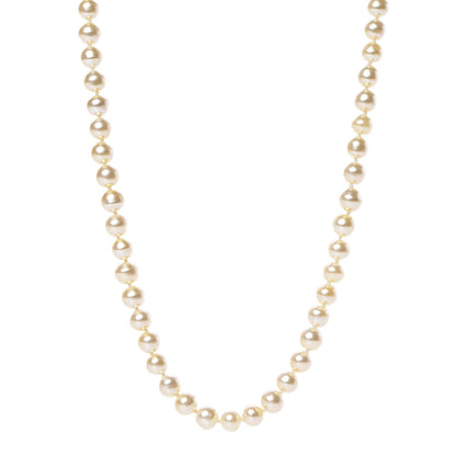 Chanel Pearl CC Long Necklace Light Gold 1 of 5