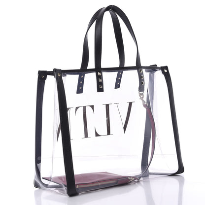 Valentino Garavani Plexy VLTN Shopping Bag Transparent 3 of 10