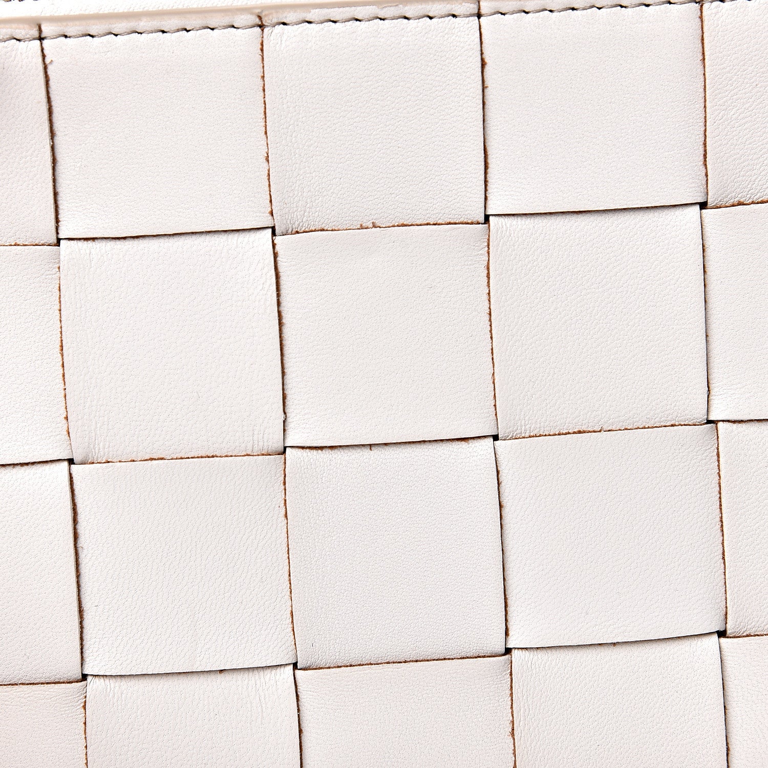 Bottega Veneta Nappa Maxi Intreccio Small Pouch White 6 of 9