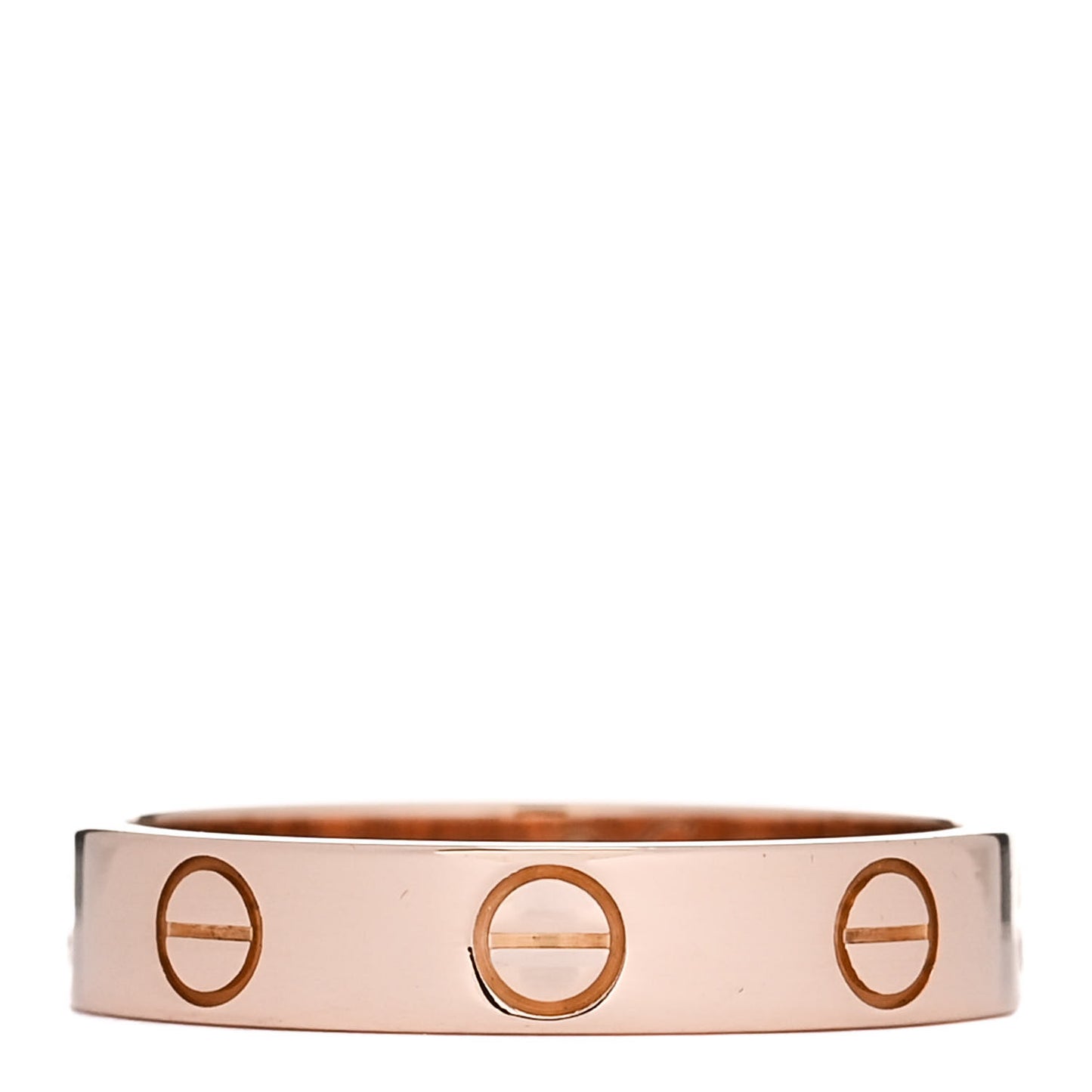 18K Pink Gold 3.5mm LOVE Wedding Band Ring 51 5.75