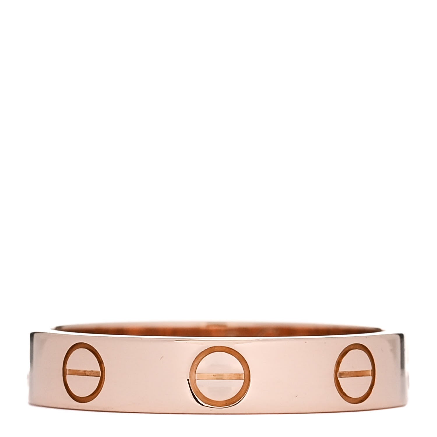 Cartier 18K Pink Gold 3.5mm LOVE Wedding Band Ring 51 5.75 1 of 5