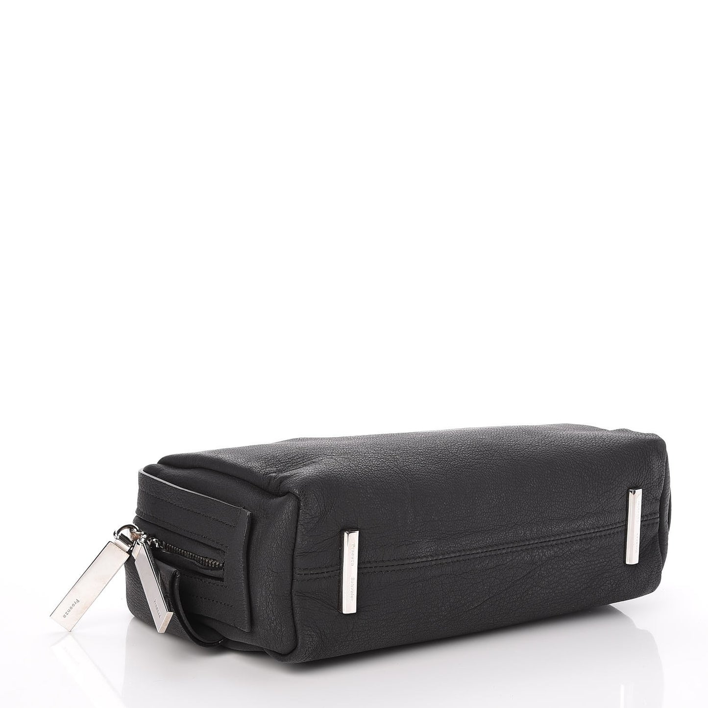 Grained Calfskin Carlton Clutch Black