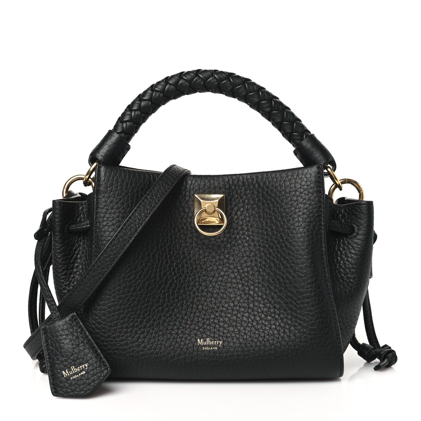 Heavy Grain Mini Iris Tote Black