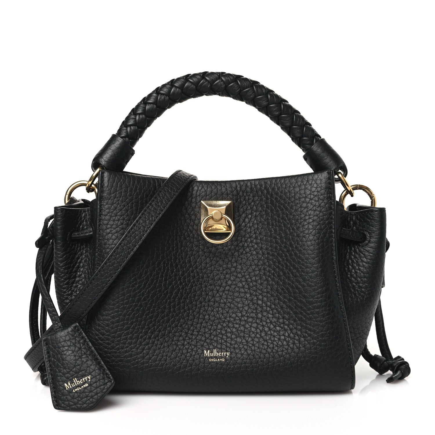 Mulberry Heavy Grain Mini Iris Tote Black 1 of 9