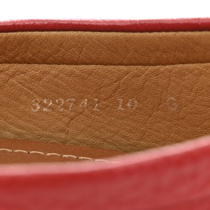 Gucci Road Calfskin Web Mens Horsebit Driver Loafers 10 Rosso 9 of 12