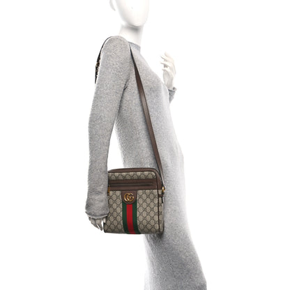 Gucci GG Supreme Monogram Web Small Ophidia Messenger Bag Brown 2 of 11