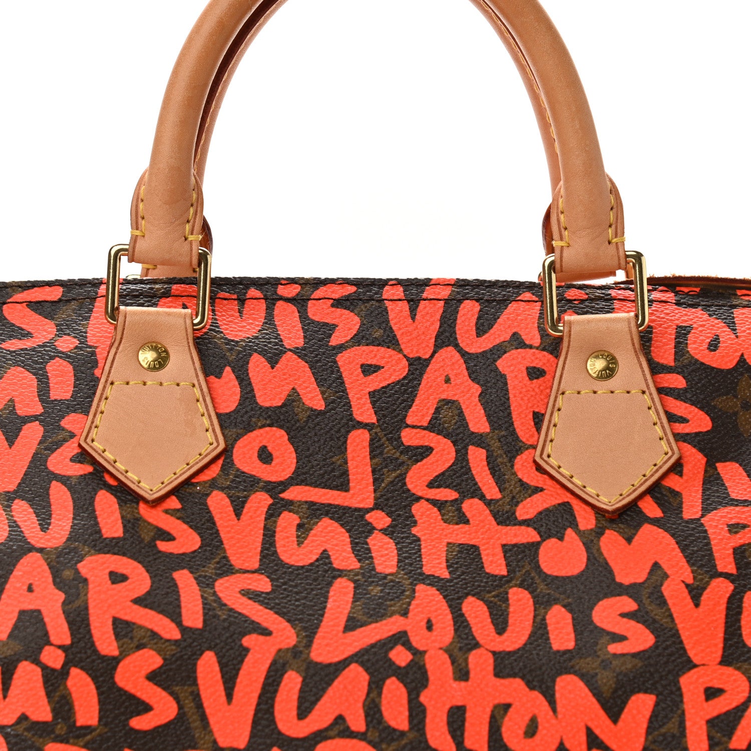 Louis Vuitton Monogram Graffiti Speedy 30 Orange 8 of 10