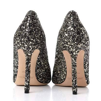 Jimmy Choo Coarse Star Glitter Romy 100 Pumps 37 Gold Mix 7 of 10