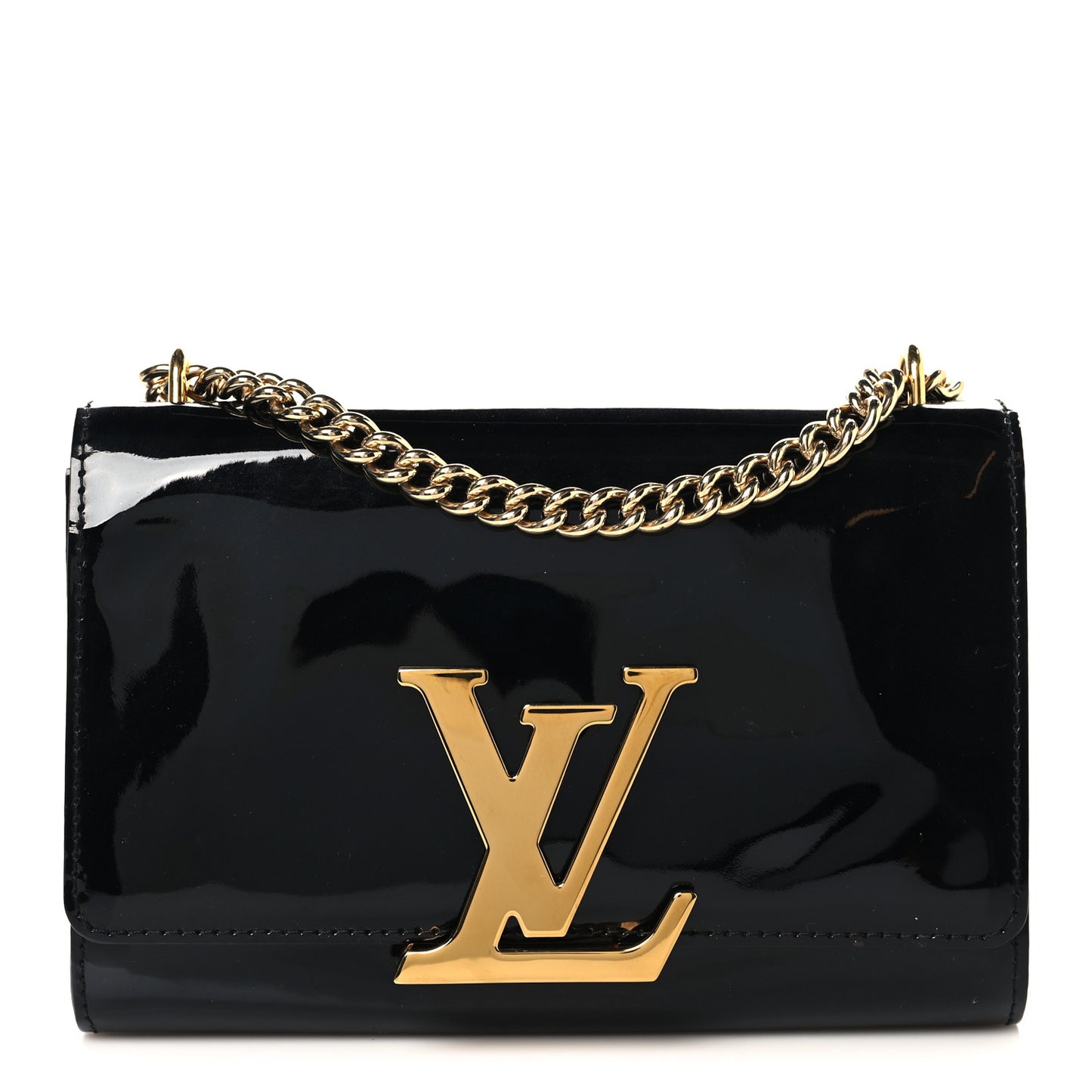 Patent Louise PM Chain Clutch Black