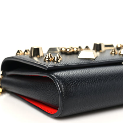 Christian Louboutin Calfskin Spikes Paloma Wallet On Chain Black 8 of 9