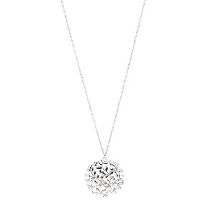 Tiffany Sterling Silver Paloma Picasso Olive Leaf Medallion Pendant Necklace 1 of 4