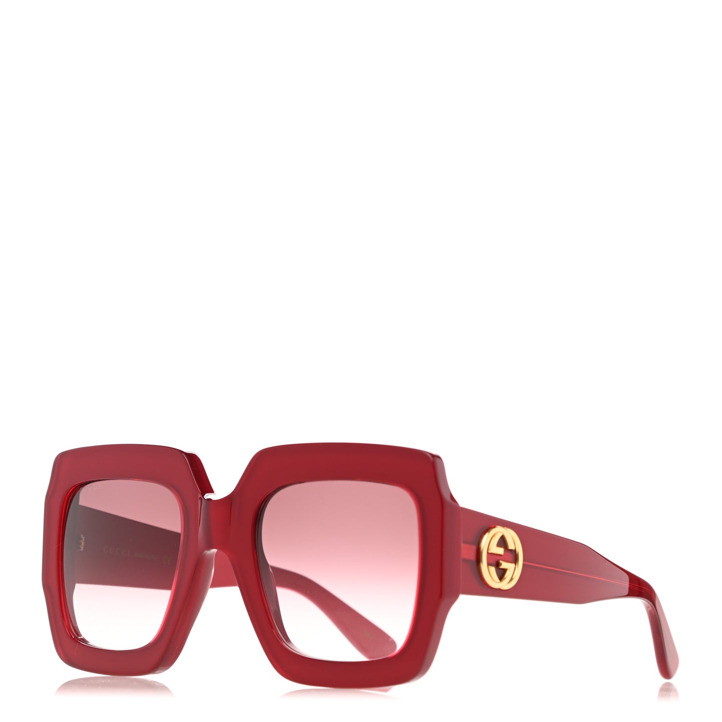 Square Web Frame GG0178S Sunglasses Red