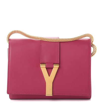 Saint Laurent Calfskin Small Classic Y Satchel Fuchsia 1 of 14