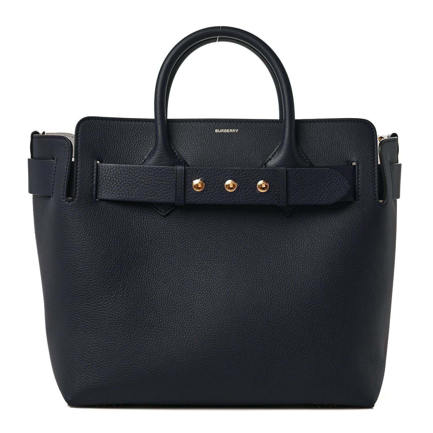 Burberry Soft Grain Calfskin Medium Belt Bag Navy Blue 1 of 8