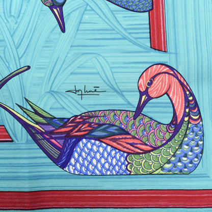 Hermes Silk La Mare aux Canards Scarf 90 4 of 8