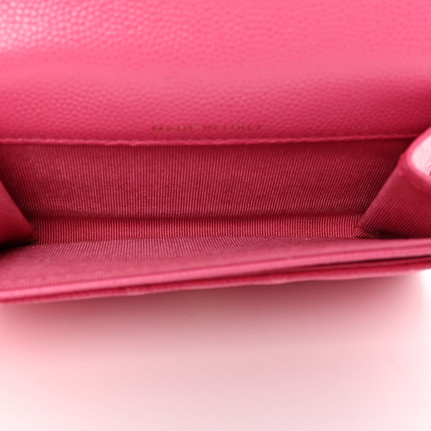 Chanel Caviar Quilted Flap Card Holder Wallet Pink 5 of 13