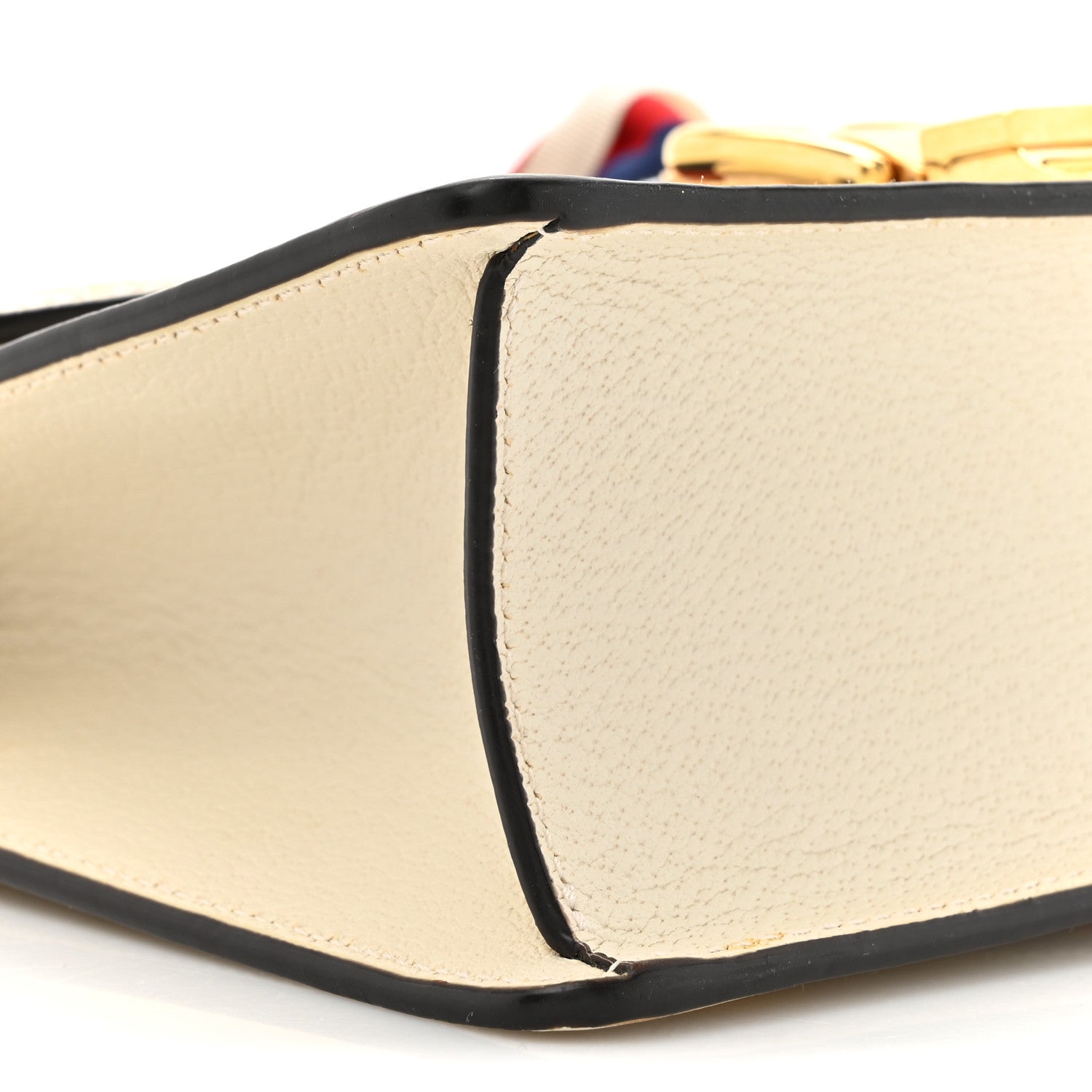 Gucci Textured Calfskin Bee Star Print Small Sylvie Shoulder Bag Mystic White 11 of 15