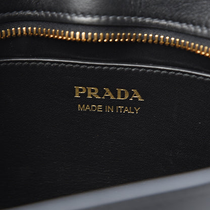 Prada Saffiano City Calfskin Esplanade Crossbody Bag Black 5 of 9