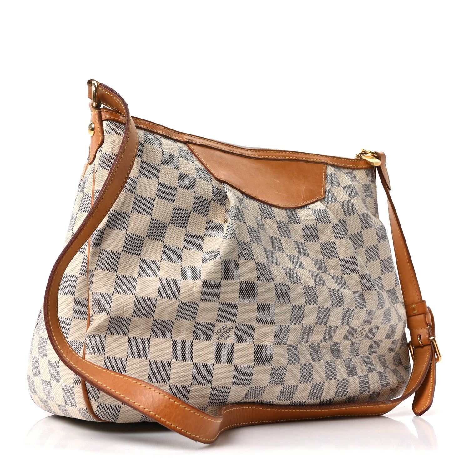 Louis Vuitton Damier Azur Siracusa MM 3 of 9