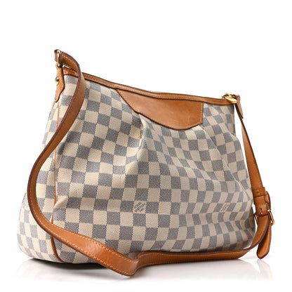 Louis Vuitton Damier Azur Siracusa MM 3 of 9