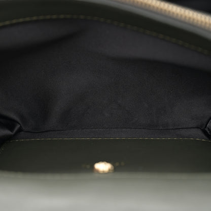 Versace Nappa Embroidered Baroque Palazzo Sultan Shoulder Bag Green 5 of 13