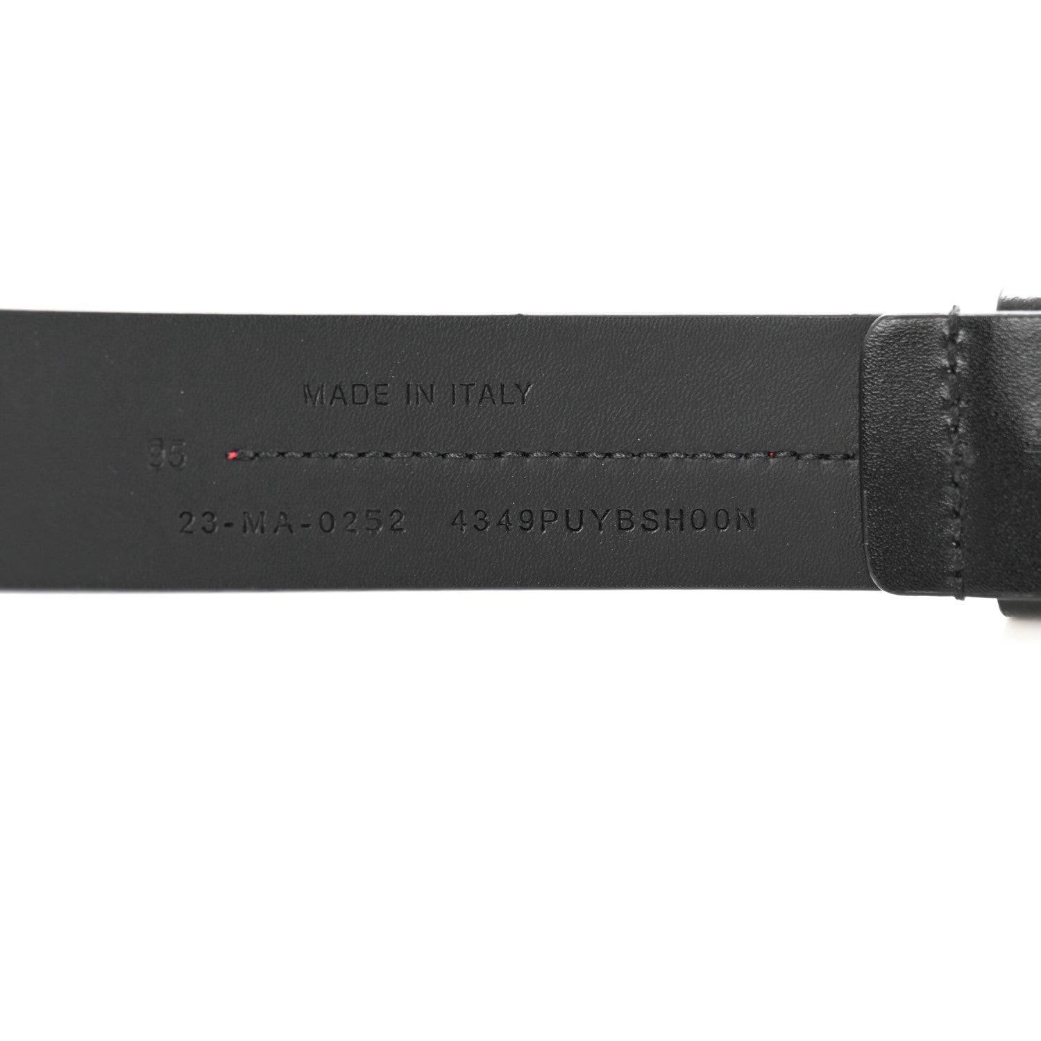 Christian Dior Calfskin Dior Homme 30mm Belt 95 38 Black 6 of 7