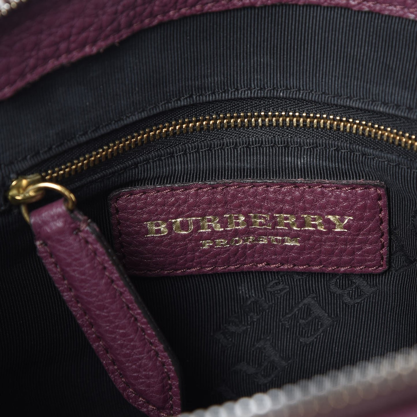 Grainy Calfskin Small Bloomsbury Elderberry