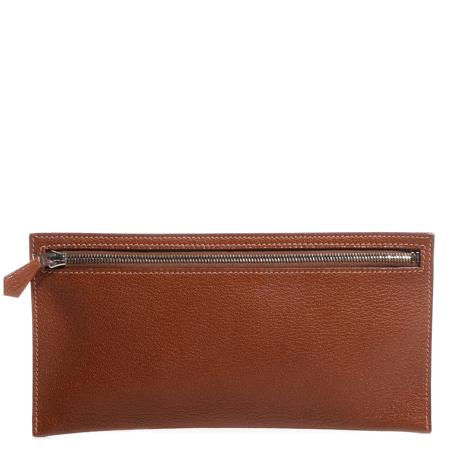 Hermes Chevre Mysore Zip Zap Long Noisette 1 of 7
