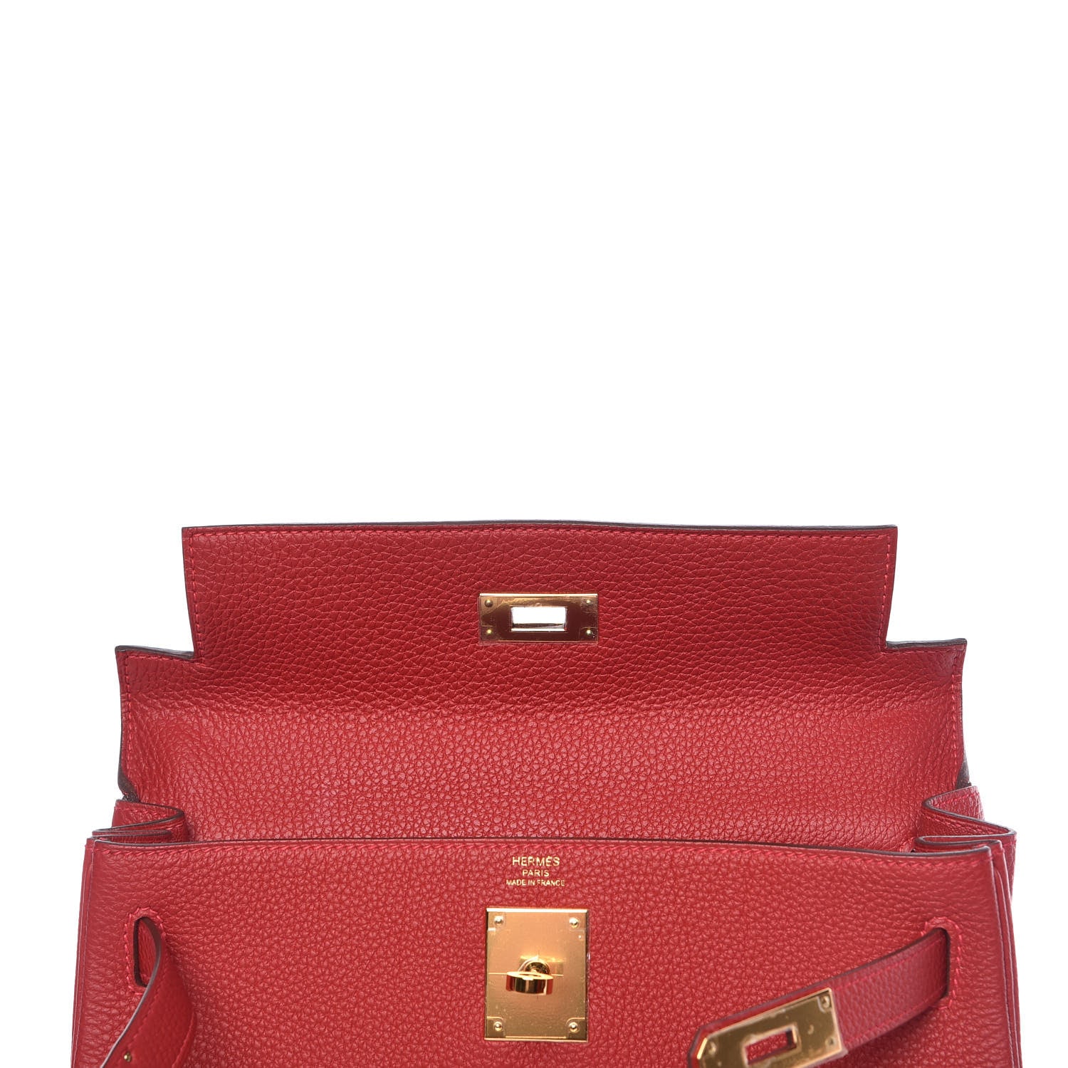 Hermes Togo Kelly Retourne 28 Rouge Casaque 9 of 37