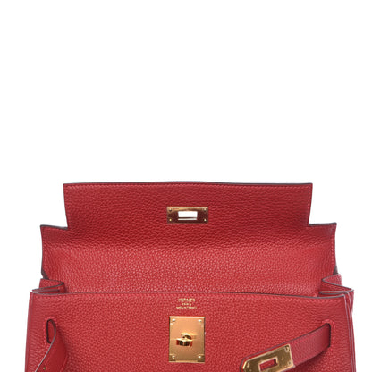 Hermes Togo Kelly Retourne 28 Rouge Casaque 9 of 37