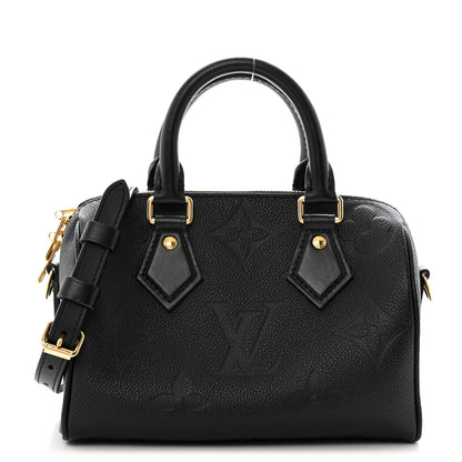 Louis Vuitton Empreinte Monogram Giant Speedy Bandouliere 20 Black 1 of 11