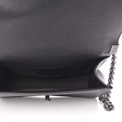 Chanel Calfskin Quilted Medium Boy Flap Black 7 of 12