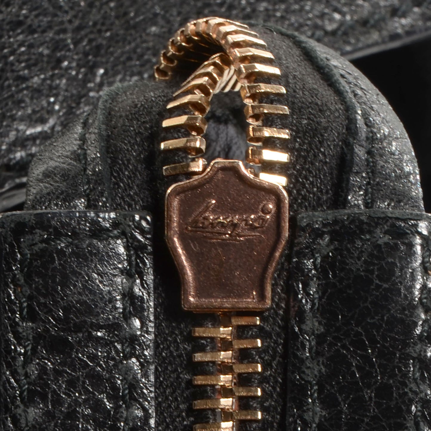 Agneau Giant 12 Rose Gold Hardware City Black