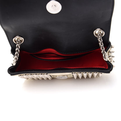 Christian Louboutin Specchio Galactic Spikes Sweety Charity Crossbody Bag Platine 5 of 11