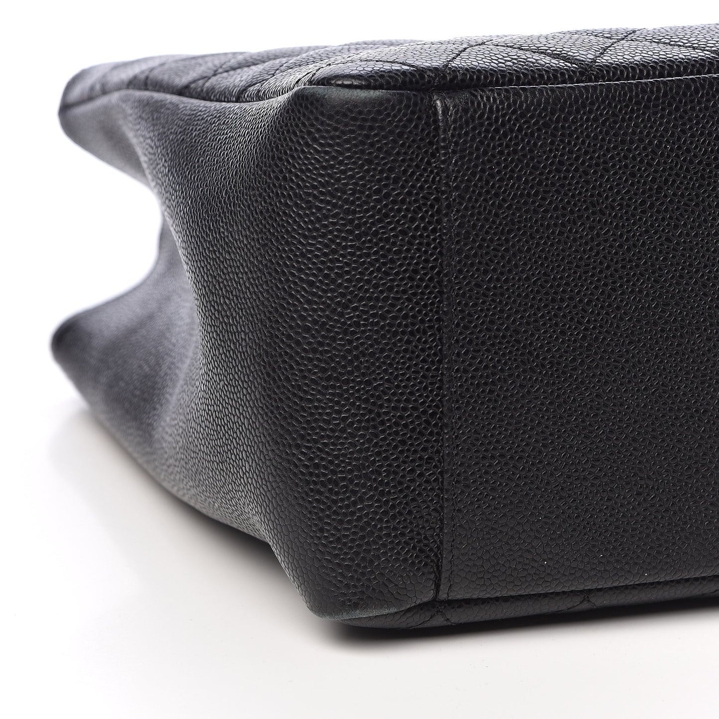 Caviar Quilted Grand Shopping Tote GST Black