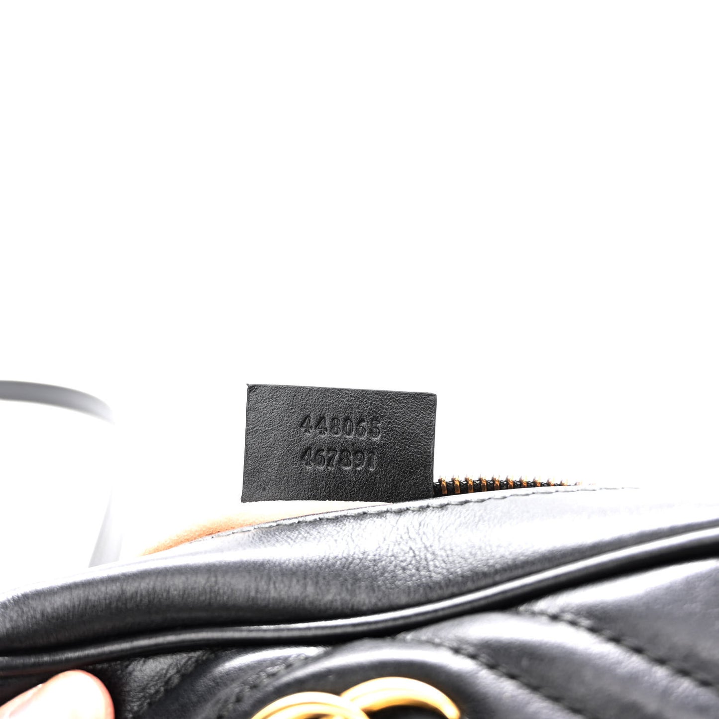 Calfskin Matelasse Mini GG Marmont Chain Shoulder Bag Black
