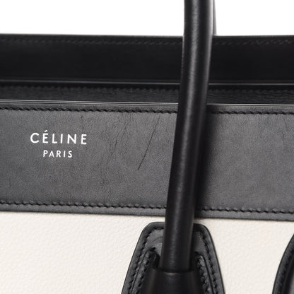 Celine Grained Baby Calfskin Nubuck Micro Tri-Color Luggage White 15 of 15