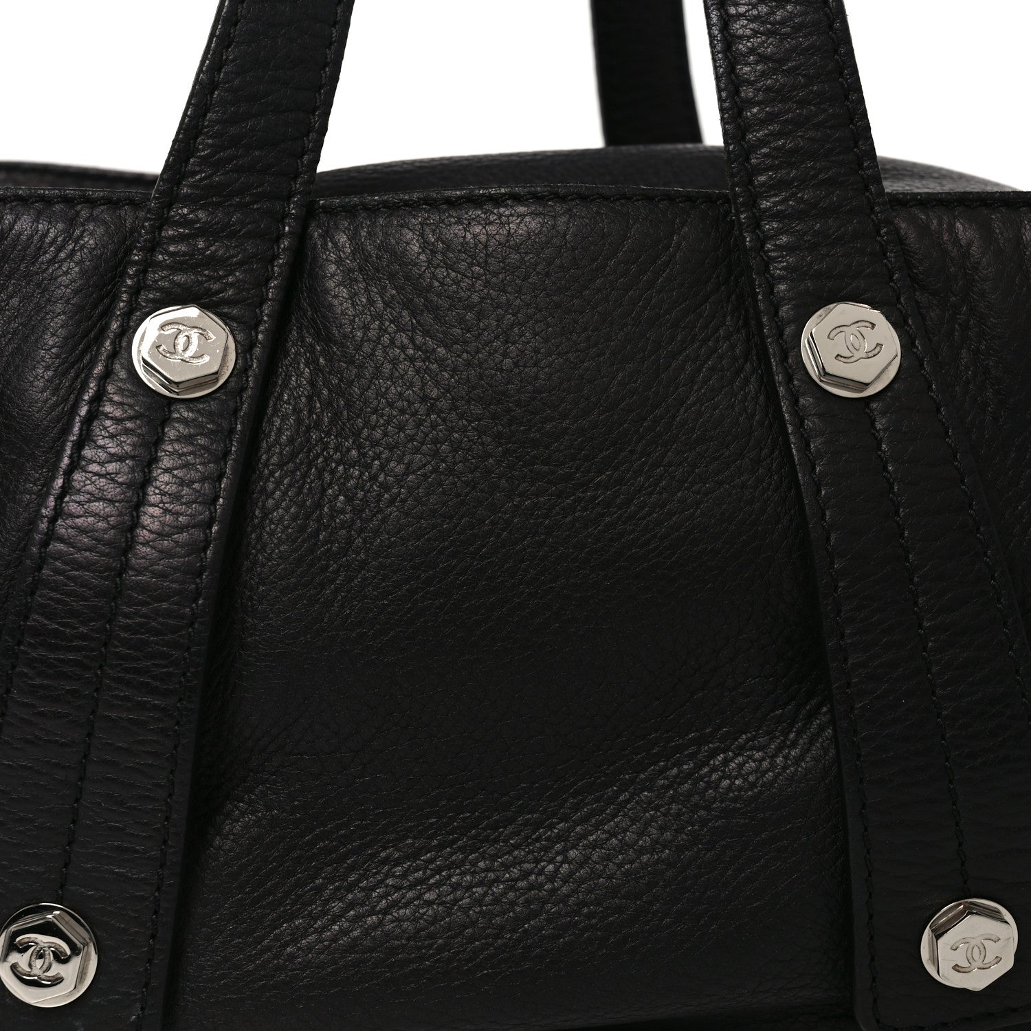 Chanel Calfskin Bolt Bowler Black 8 of 10