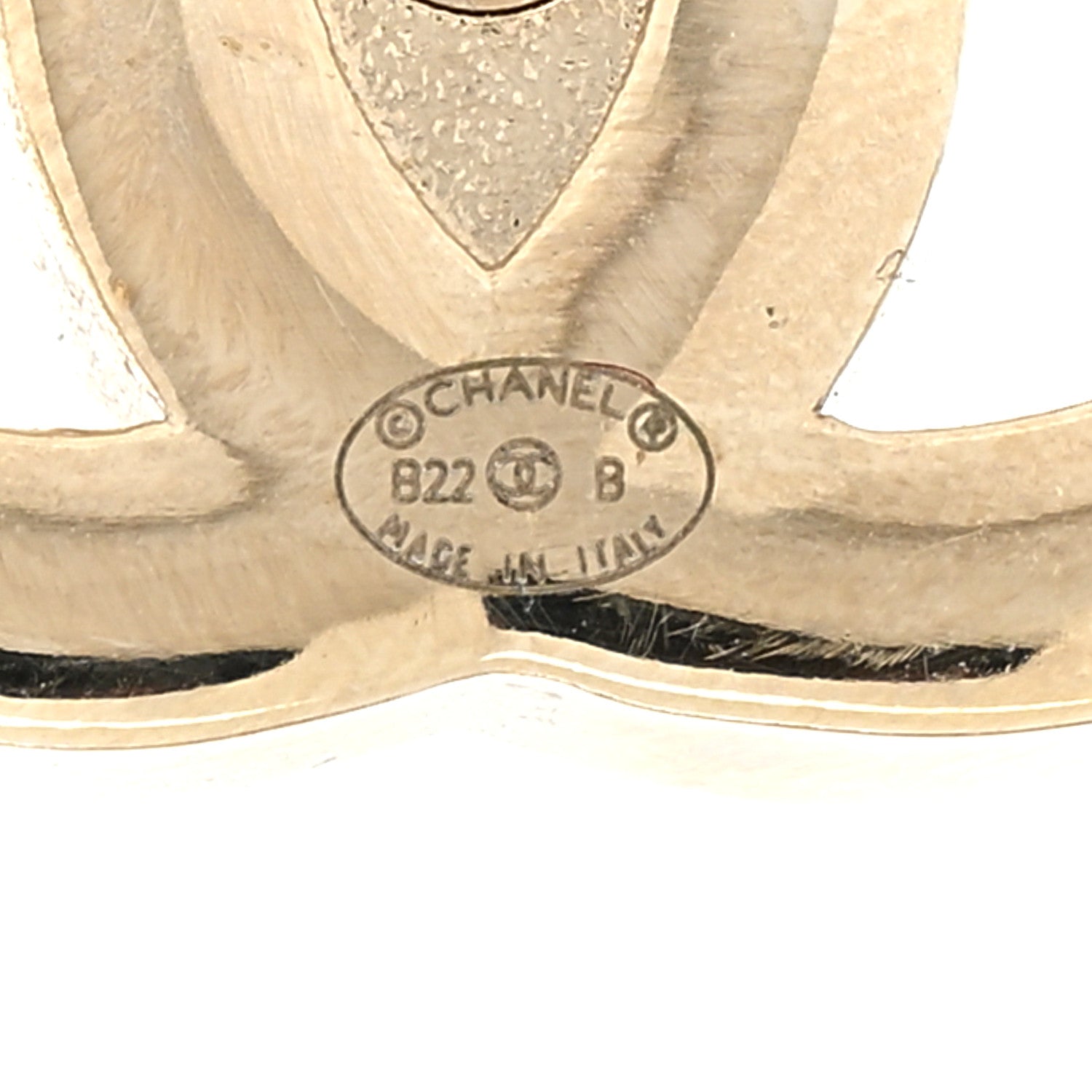 Chanel Metal Logo CC Turnlock Earrings Gold 4 of 4