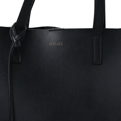 Versace Calfskin Virtus Tote Black 7 of 10